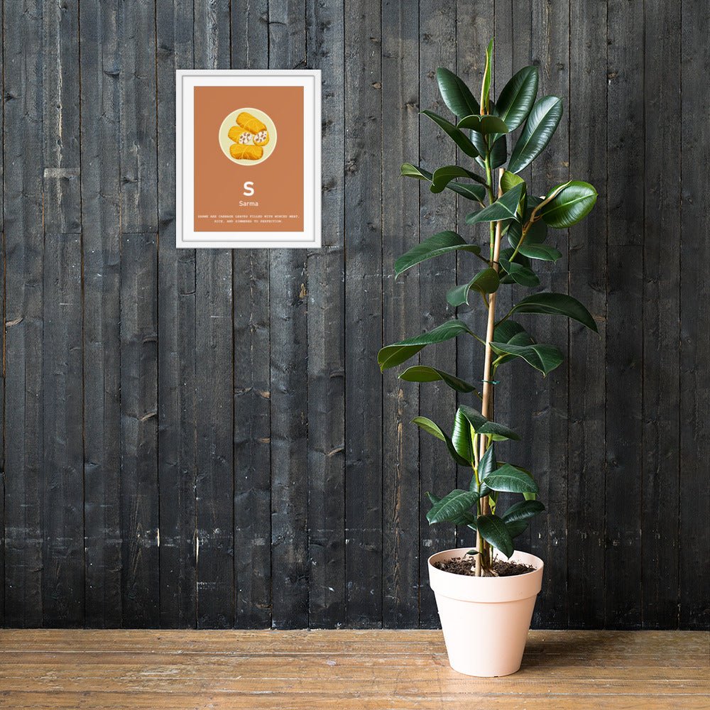 S - Sarma - Framed Wall Art - Croatian wall art by HRVATO
