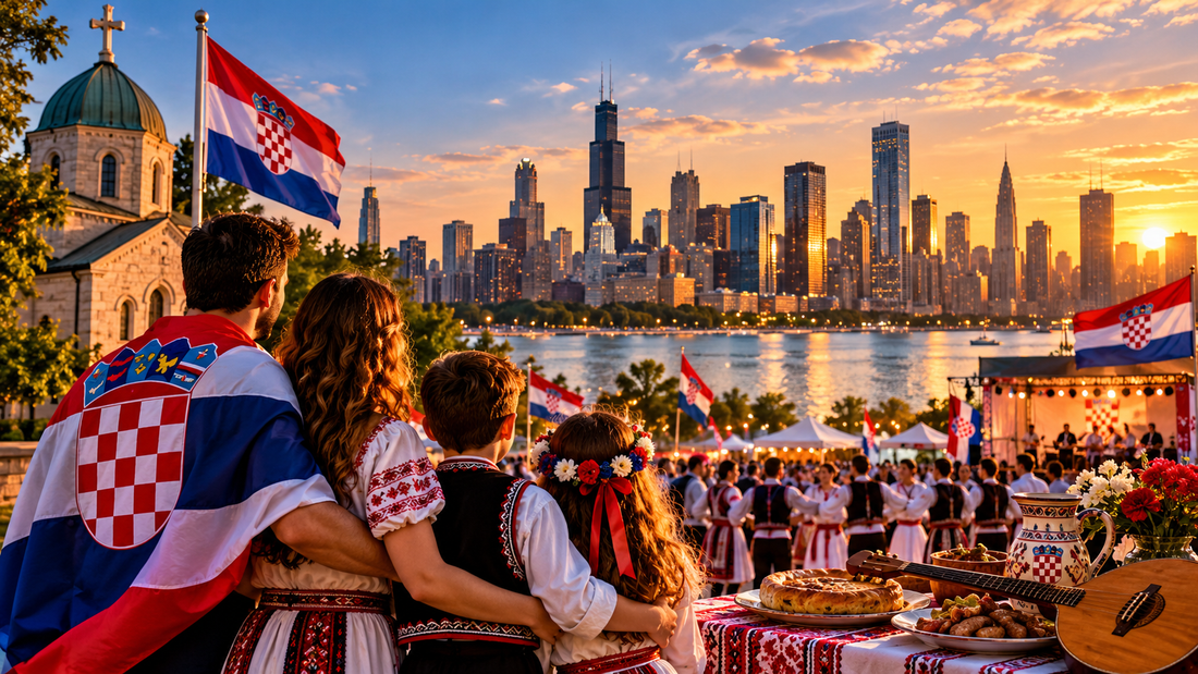 Croatian American community celebrating Croatian heritage in the United States