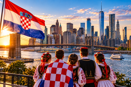 Croatian community in New York City celebrating Croatian heritage and culture