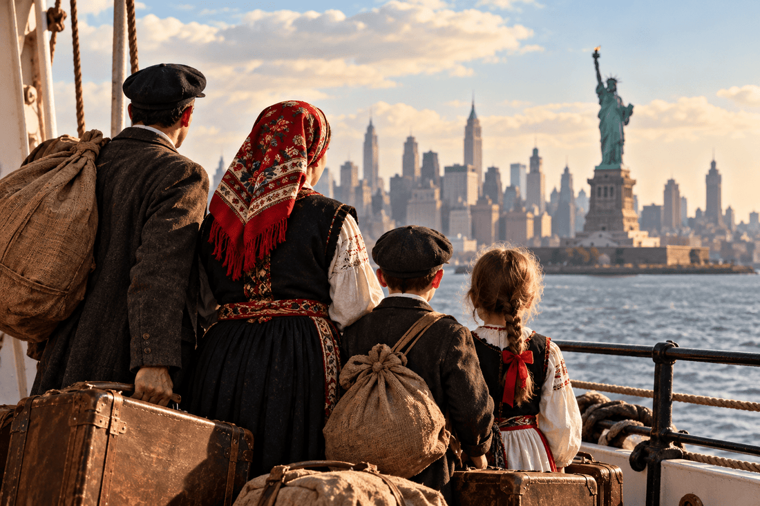 Croatian immigrants arriving in America during the historic era of Croatian migration