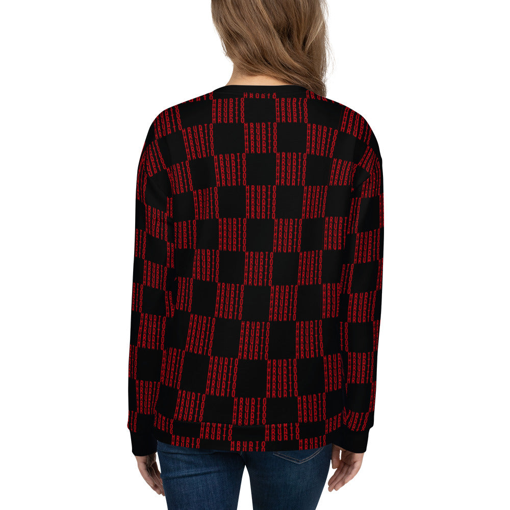 Women Sweatshirt HRVATO pattern red