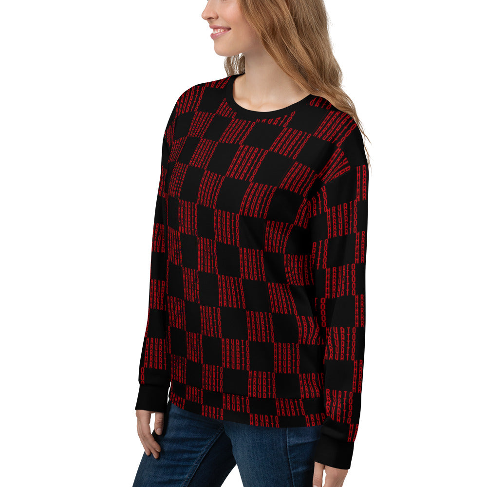 Women Sweatshirt HRVATO pattern red