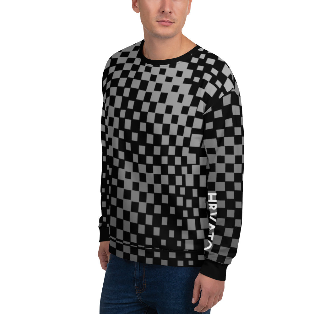 Men Šahovnica Sweatshirt