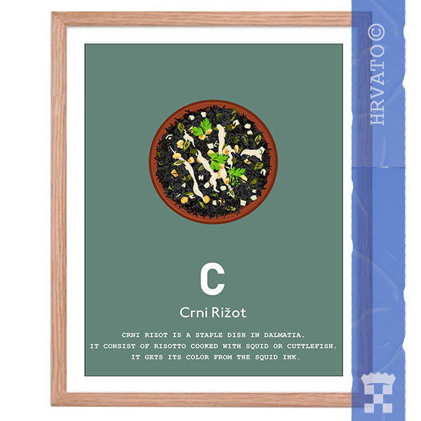 C - Crni rižot - Framed Wall Art