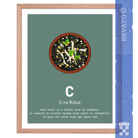 C - Crni rižot - Framed Wall Art