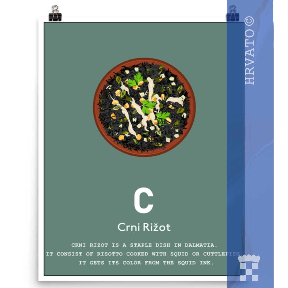 C - Crni rižot - Matte Poster