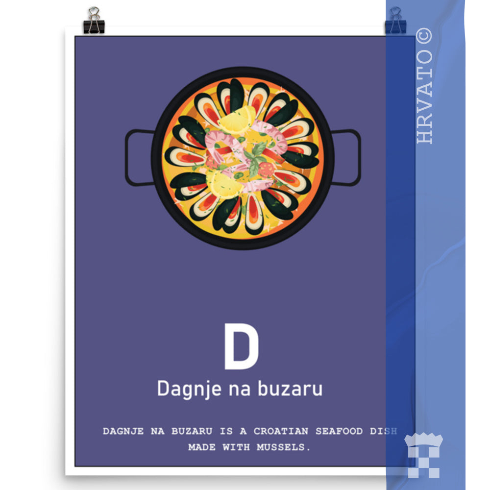 D - Dagnje na buzaru - Matte Poster