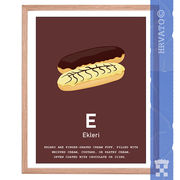 E - Ekleri - Framed Wall Art