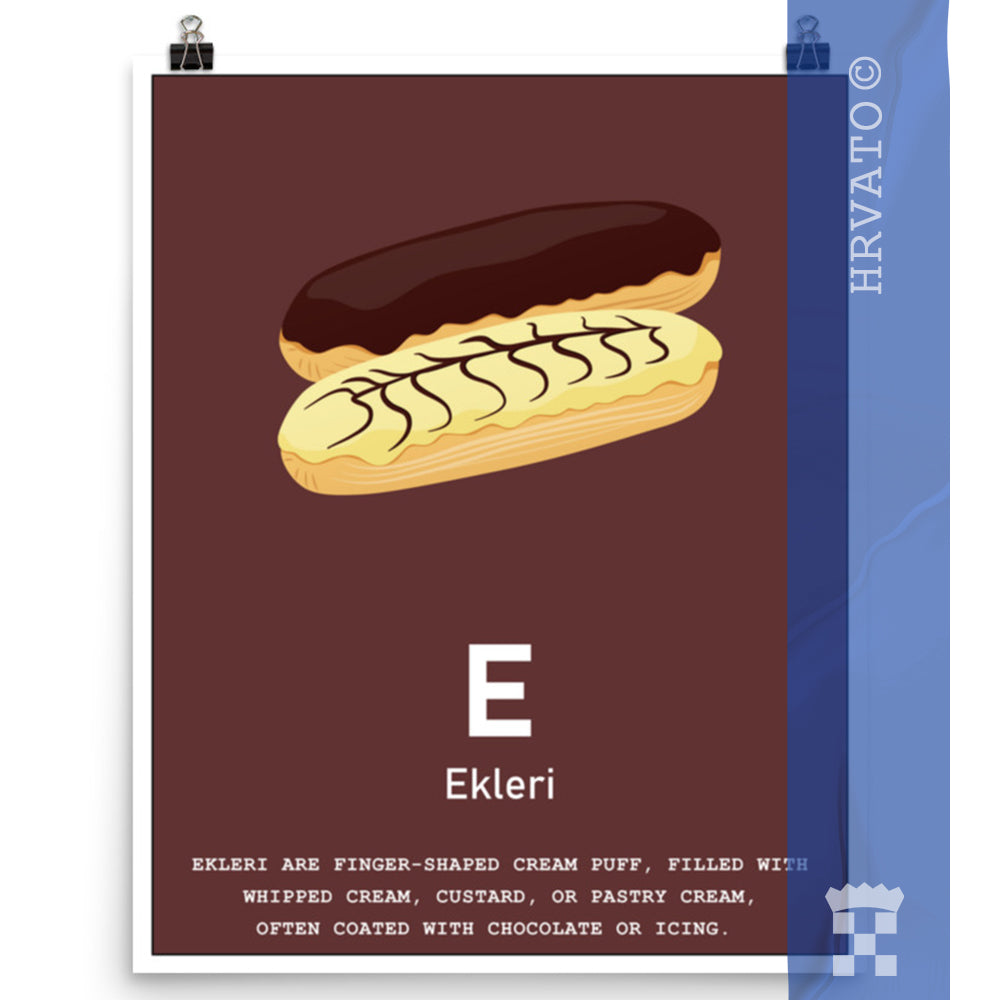 E - Ekleri - Matte Poster