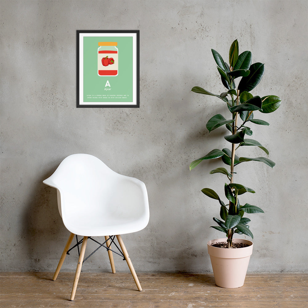 A - Ajvar - Framed Wall Art