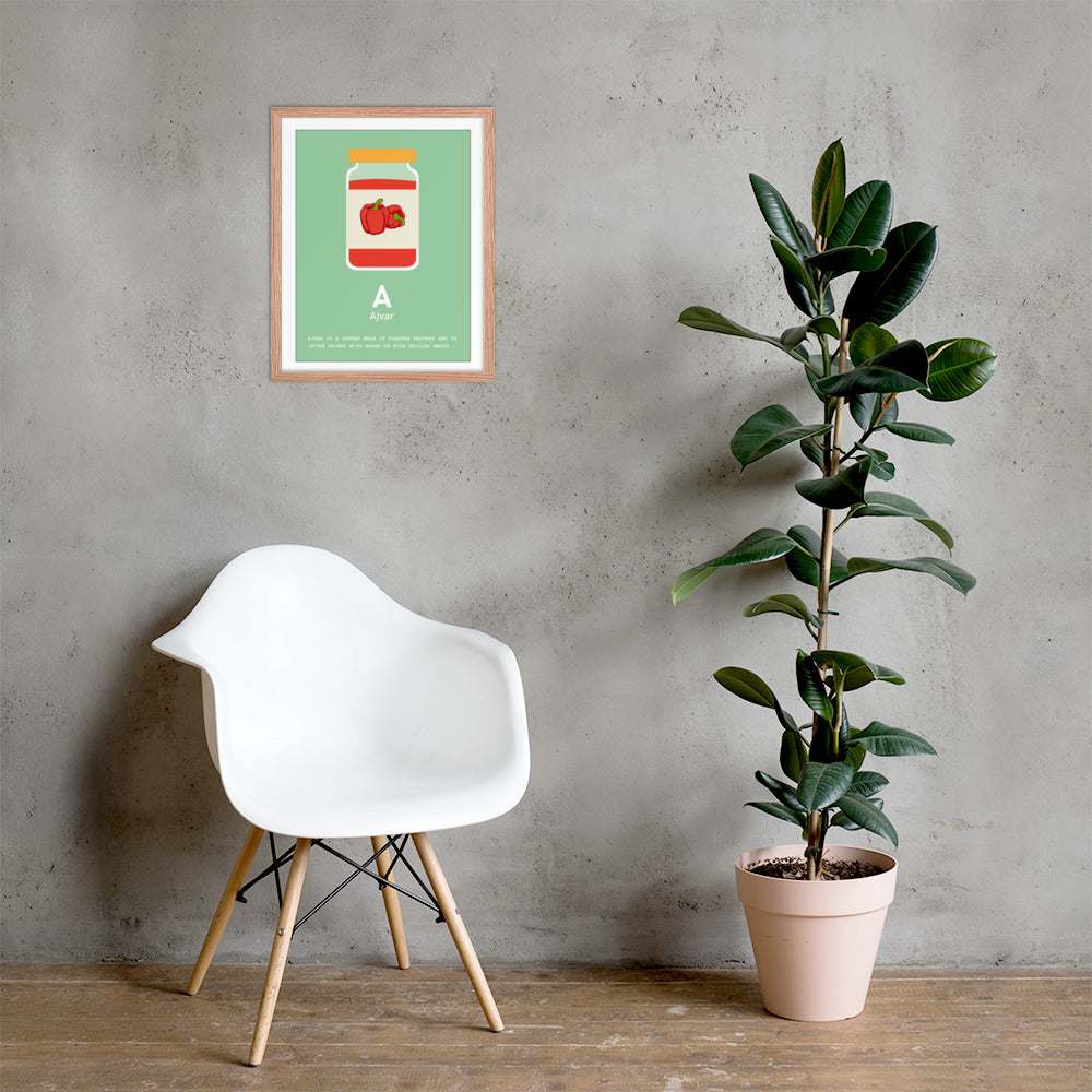 A - Ajvar - Framed Wall Art