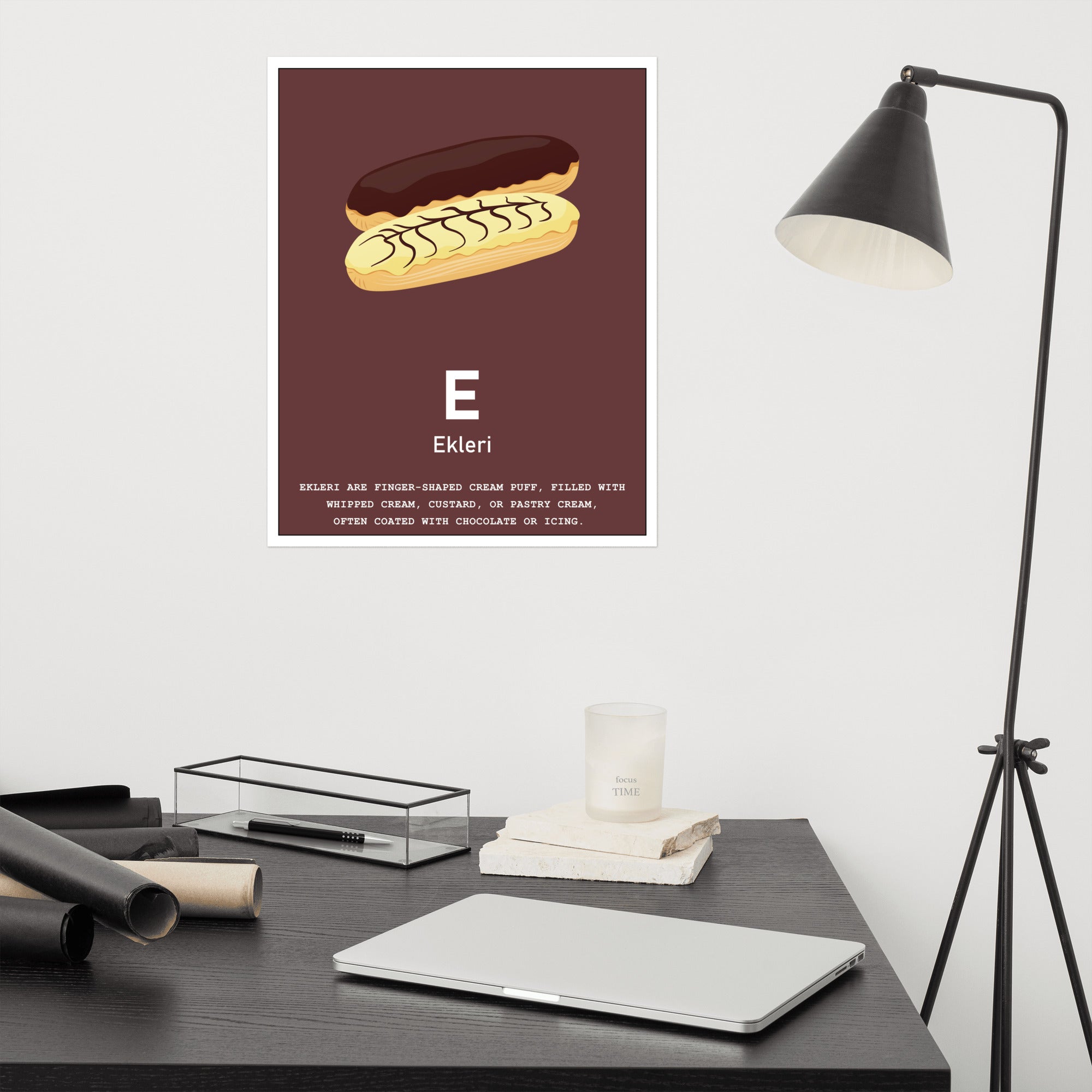 E - Ekleri - Matte Poster
