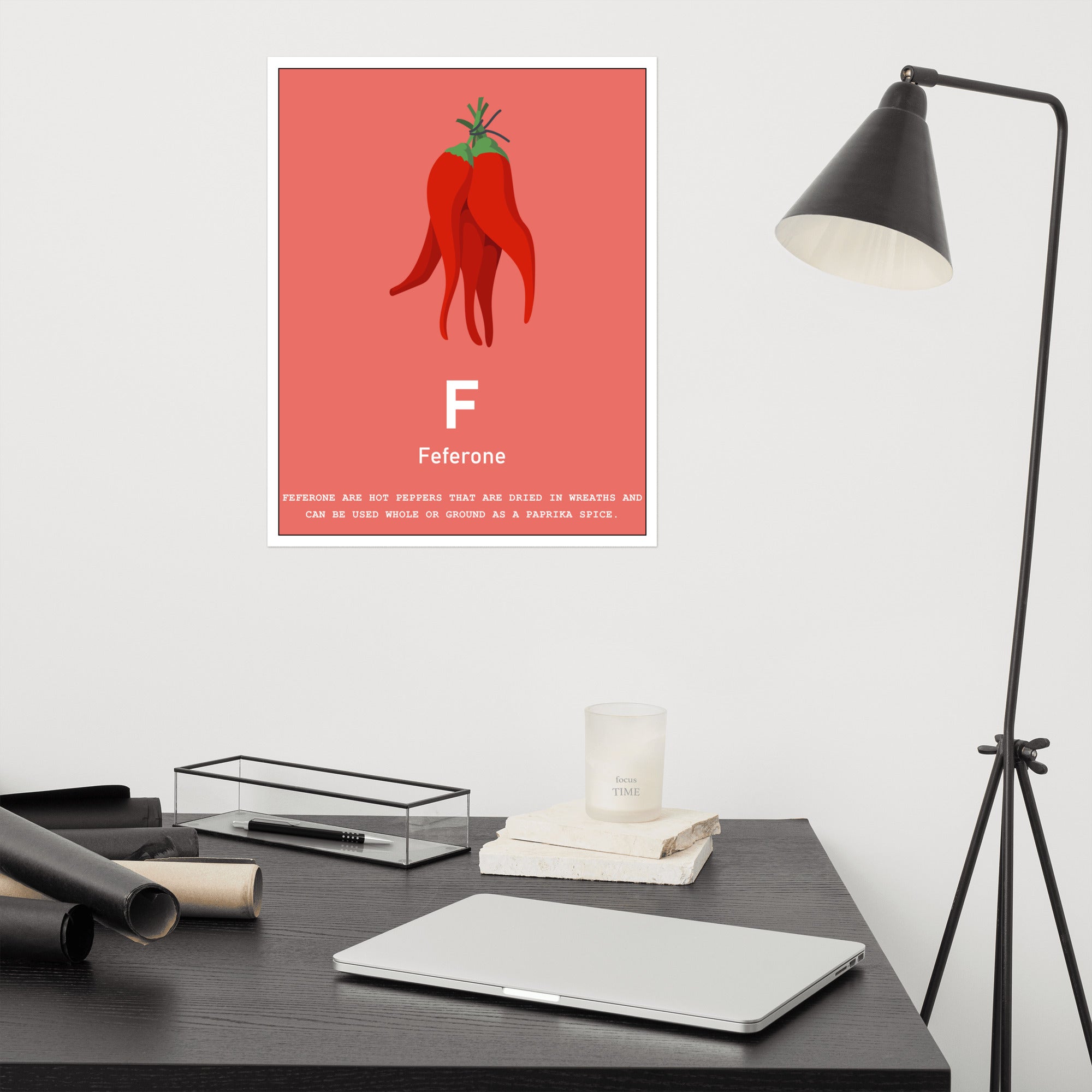 F - Feferoni - Matte Poster
