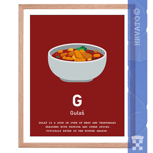 G - Gulaš - Framed Wall Art