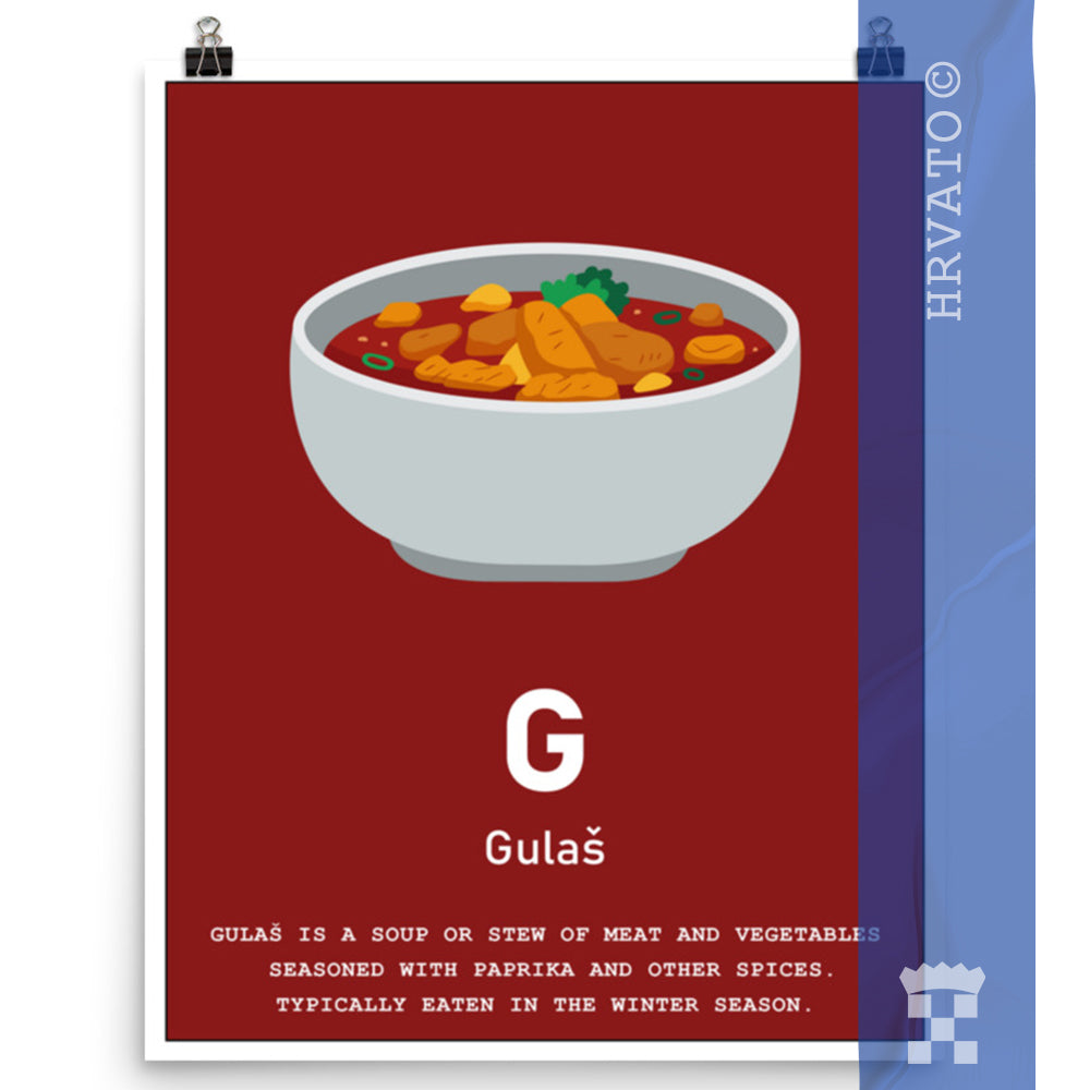 G - Gulaš - Matte Poster