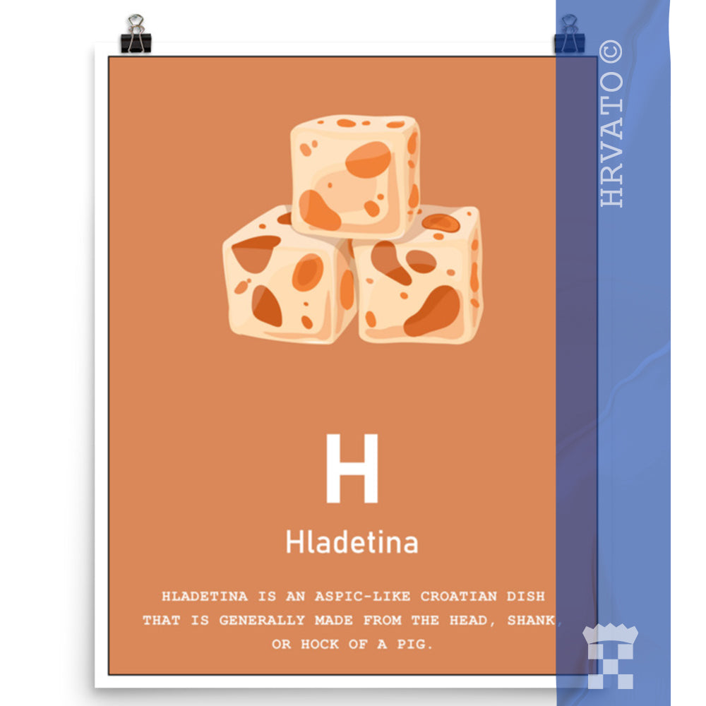 H - Hladetina - Matte Poster