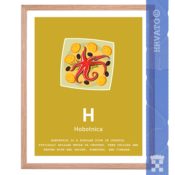 H - Hobotnica - Framed Art Poster