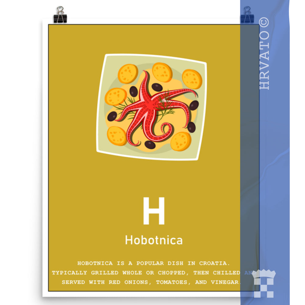 H - Hobotnica - Matte Poster