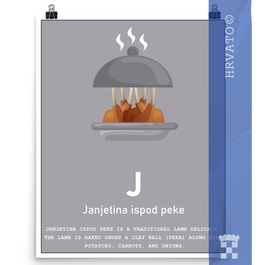 J - Janjetina ispod peke - Matte Poster