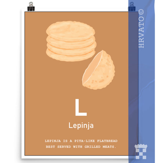 L - Lepinja - Matte Poster