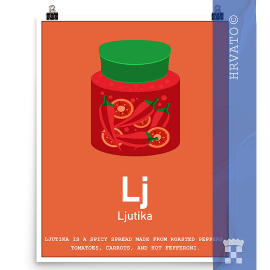 Lj - Ljutika - Matte Poster