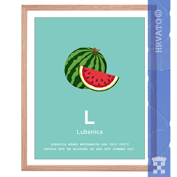 L - Lubenica - Framed Wall Art