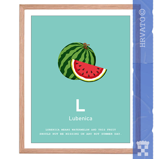 L - Lubenica - Framed Wall Art