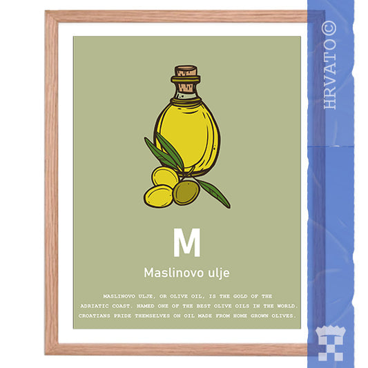 M - Maslinovo ulje - Framed Wall Art