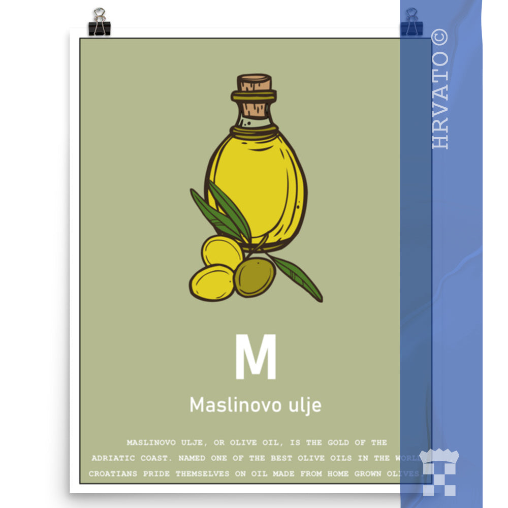 M - Maslinovo ulje - Matte Poster