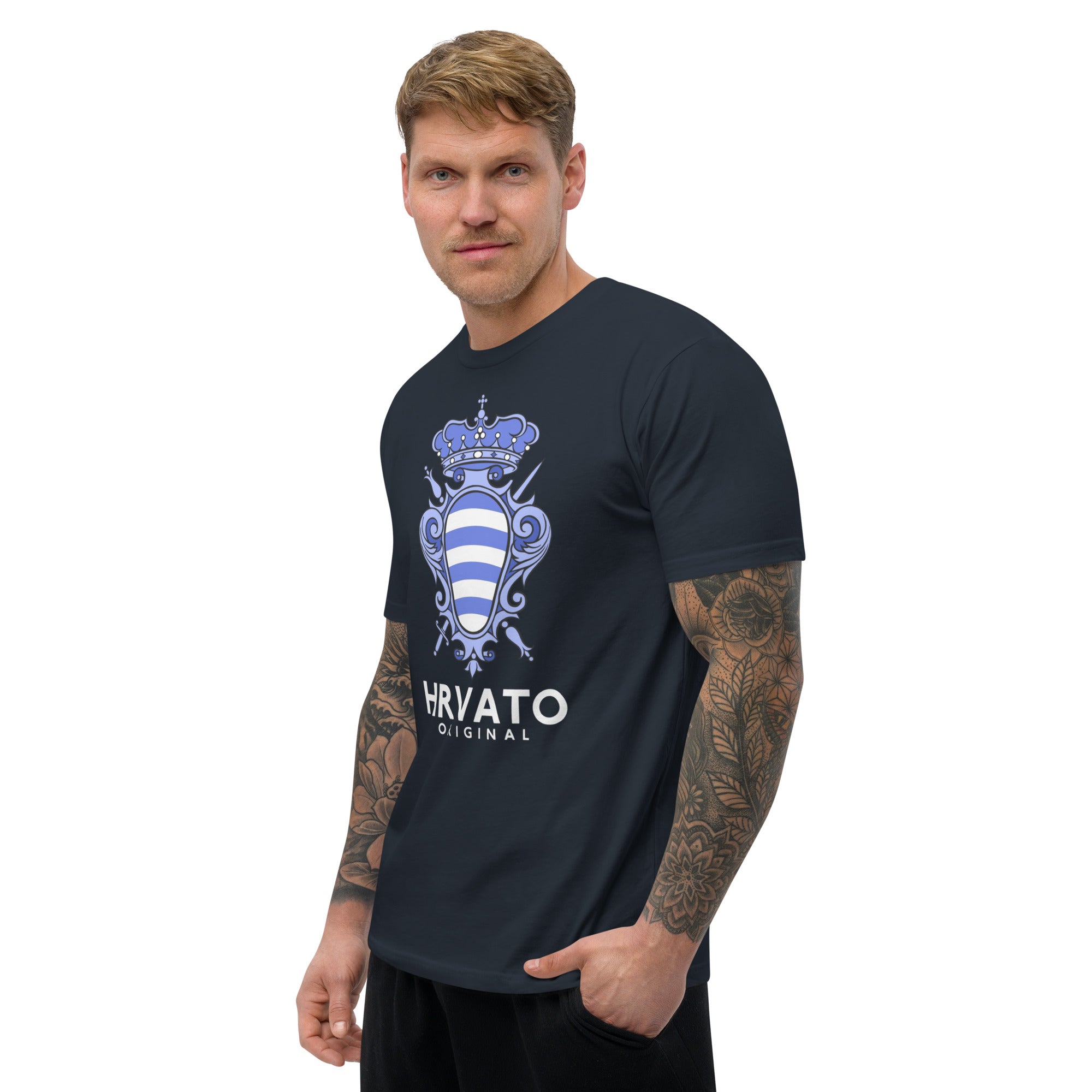 Dubrovnik Blue Crest Men's T-shirt - Authentic Croatian Design