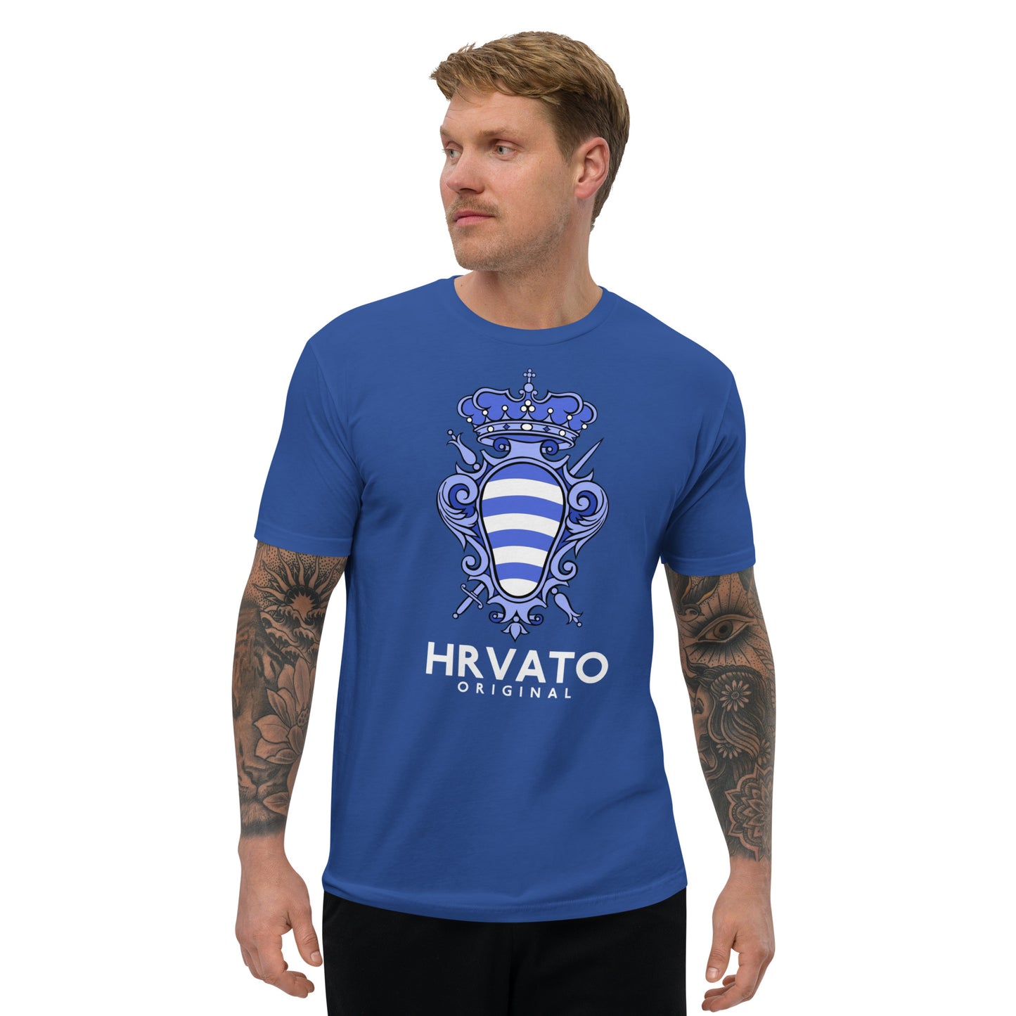 Dubrovnik Blue Crest Men's T-shirt - Authentic Croatian Design