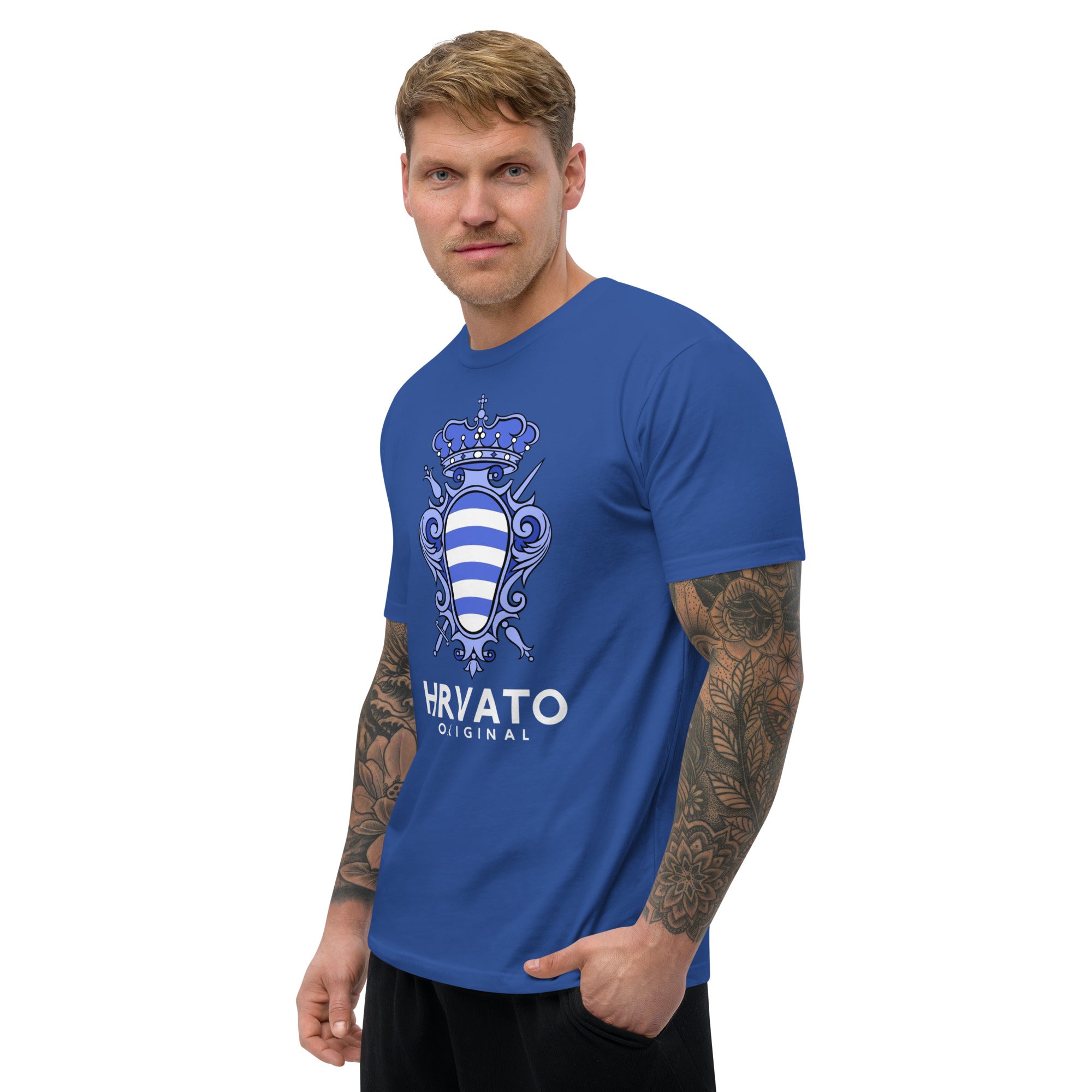 Dubrovnik Blue Crest Men's T-shirt - Authentic Croatian Design