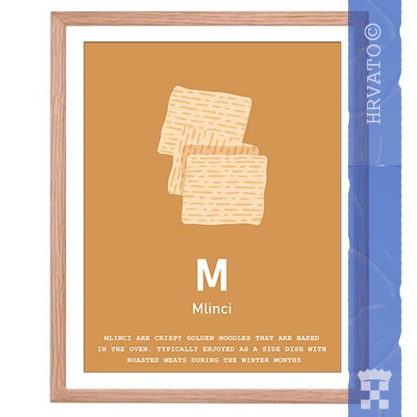 M - Mlinci - Framed Wall Art