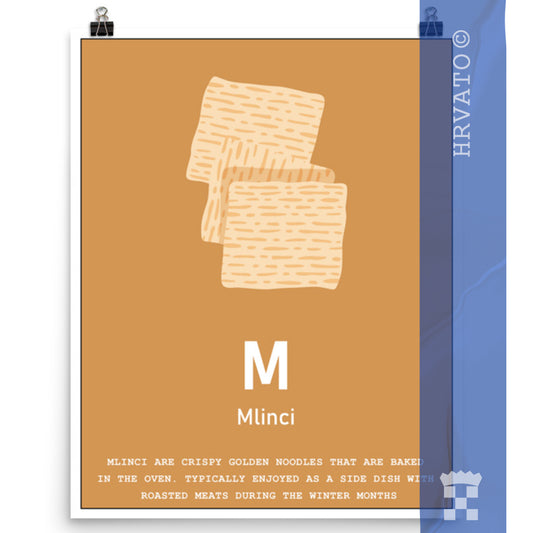 M - Mlinci - Matte Poster