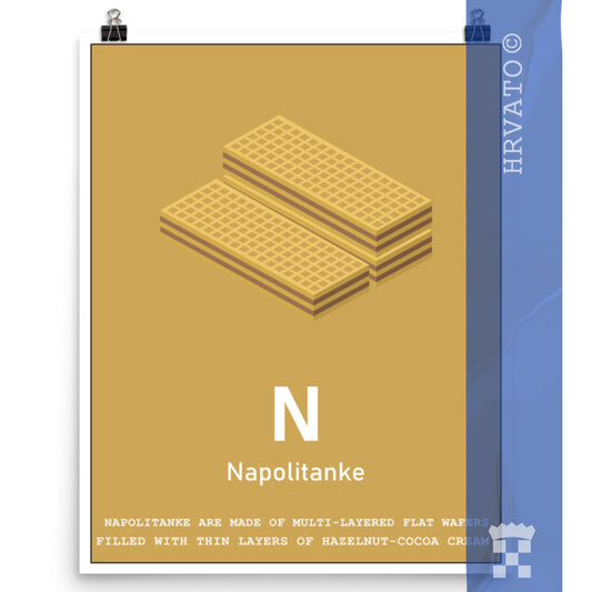 N - Napolitanke - Matte Poster