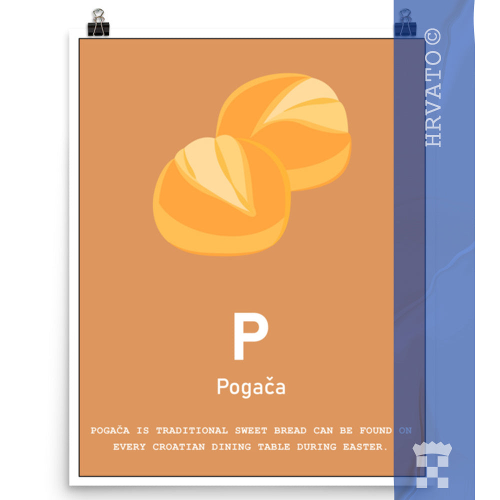 P - Pogača - Matte Poster