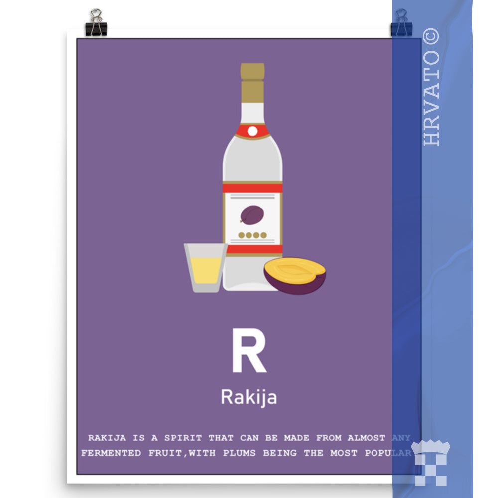 R - Rakija - Matte Poster