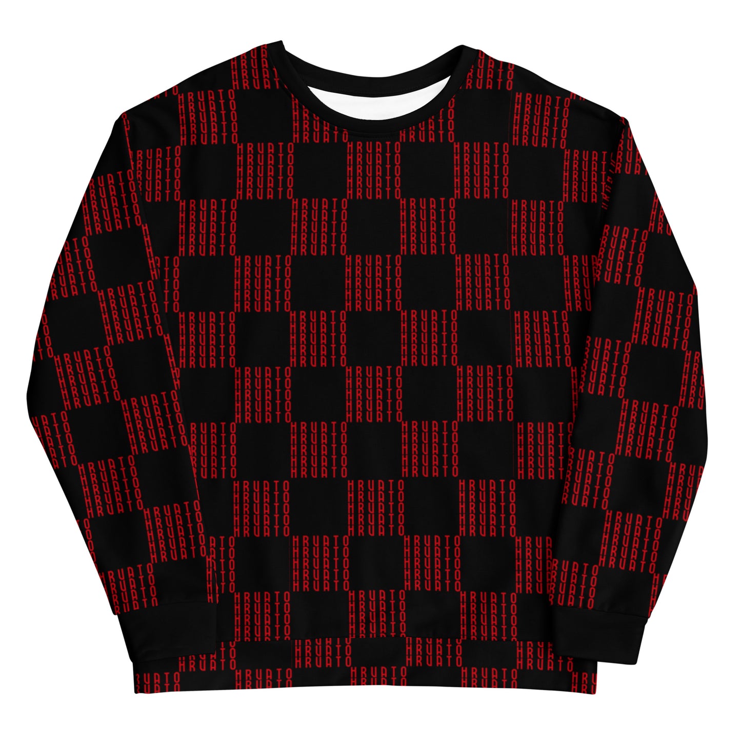 Women Sweatshirt HRVATO pattern red