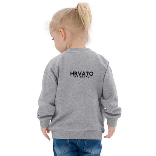 Girls Organic Bomber Jacket HRVATO Embroidery