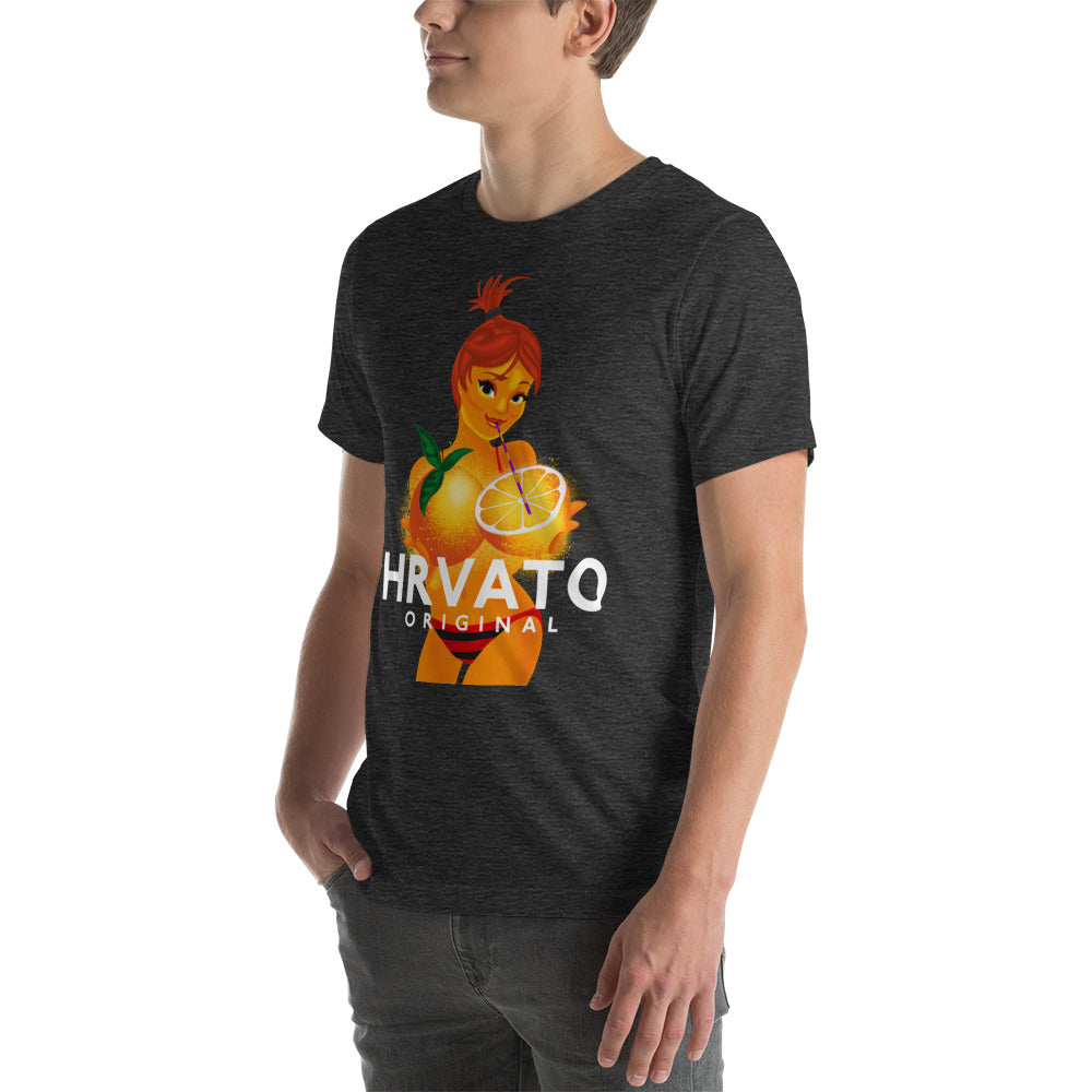 Men's T-Shirt with Croatian Pipi Girl - Fun and Playful Design