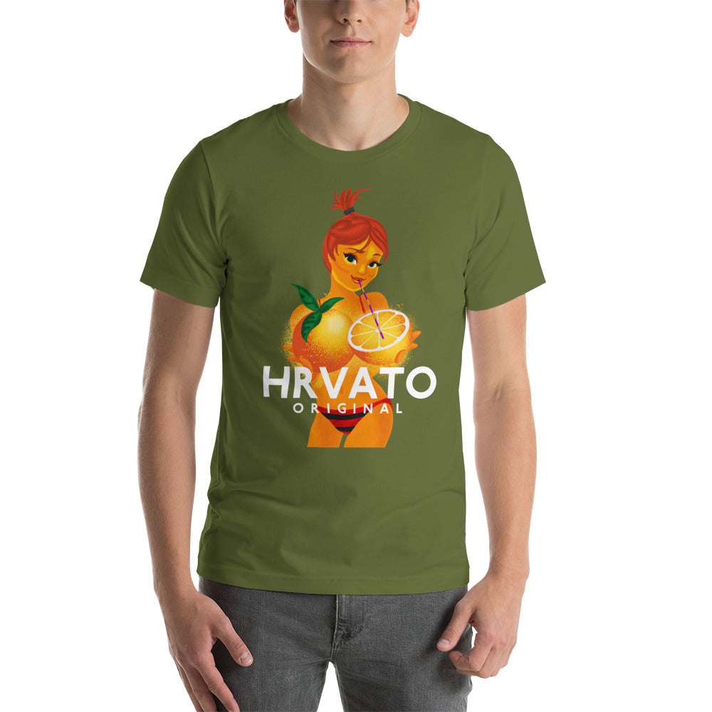 Men's T-Shirt with Croatian Pipi Girl - Fun and Playful Design