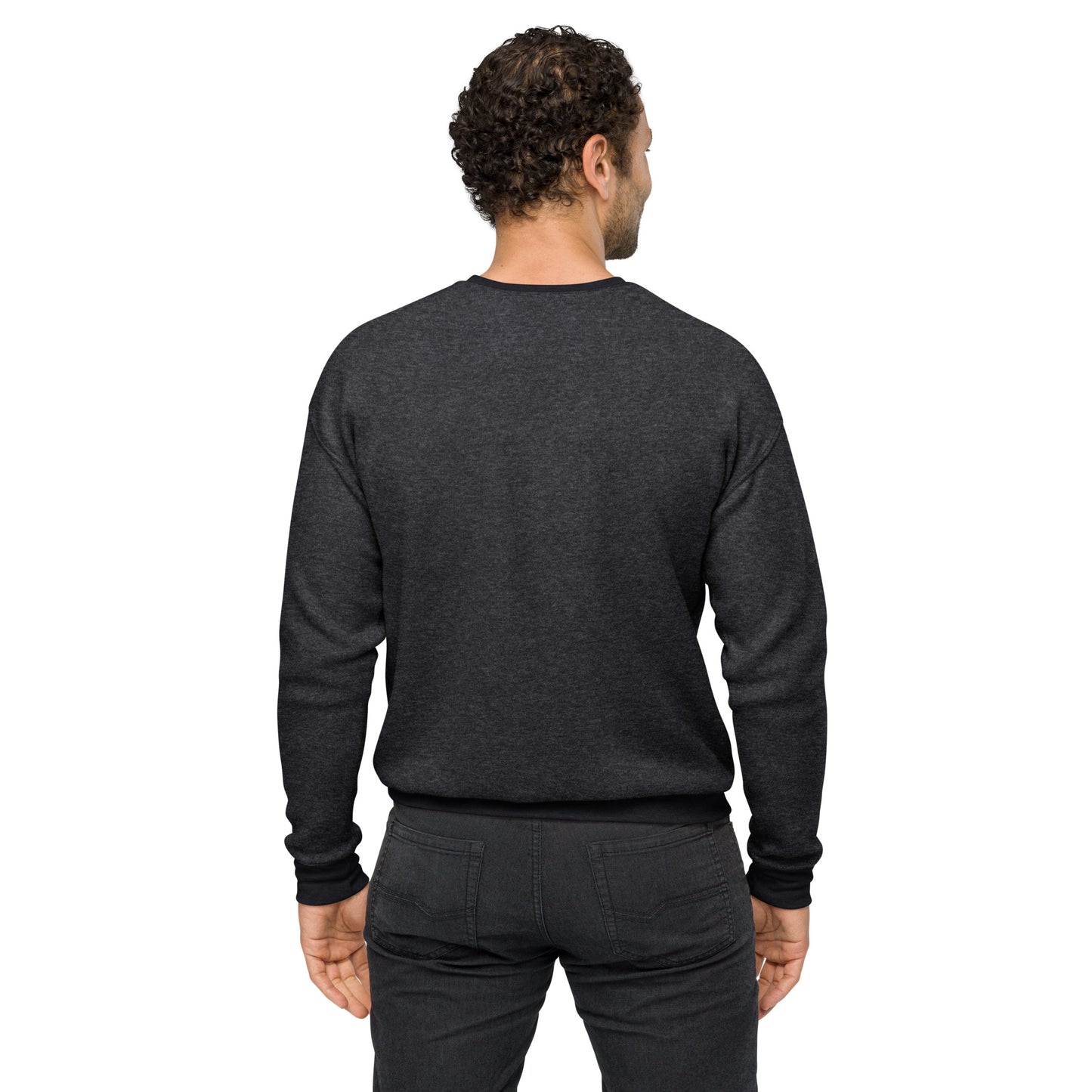 Men sueded fleece sweatshirt