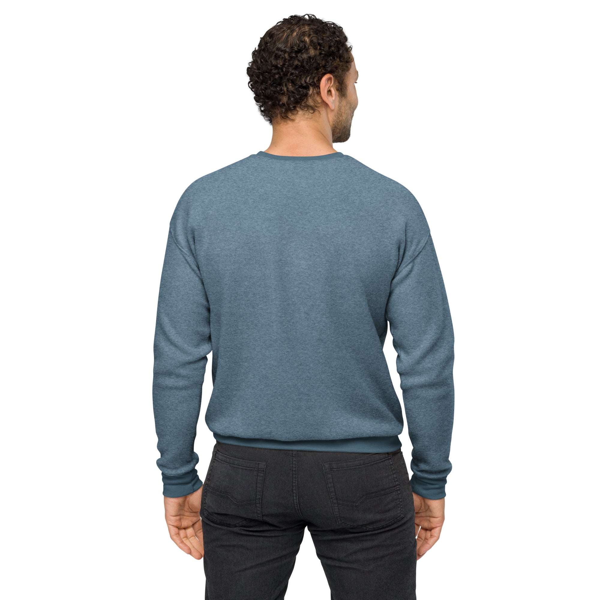 Men sueded fleece sweatshirt