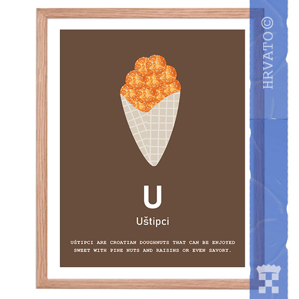 U - Uštipci- Framed Wall Art