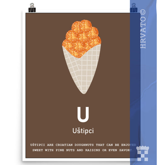 U - Uštipci - Matte Poster